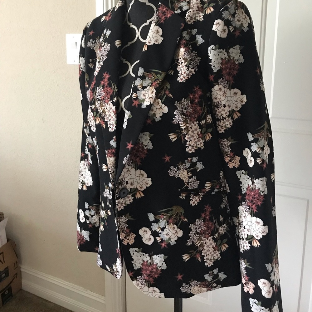 Cynthia Rowley Floral Blazer